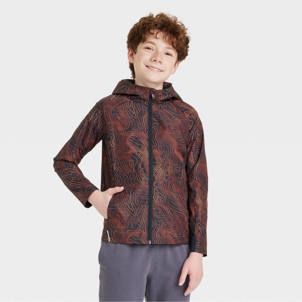 NWT All in Motion Boys Rain Jacket - Size Medium